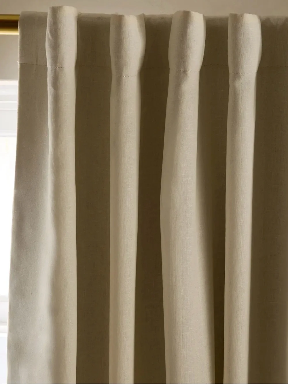 NWOT 48x84 Linen Room Darkening Curtain Panel in Ivory - Per Panel is $92